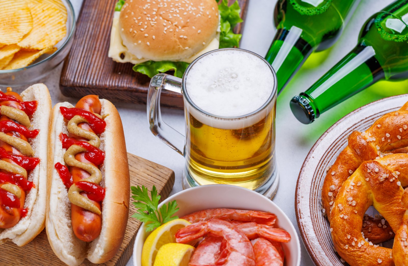 a vibrant photo showcasing a glass of beer surroun 2024 11 20 23 23 19 utc